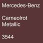 Preview: Mercedes-Benz, Carneolrot Metallic, 3544.